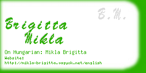 brigitta mikla business card